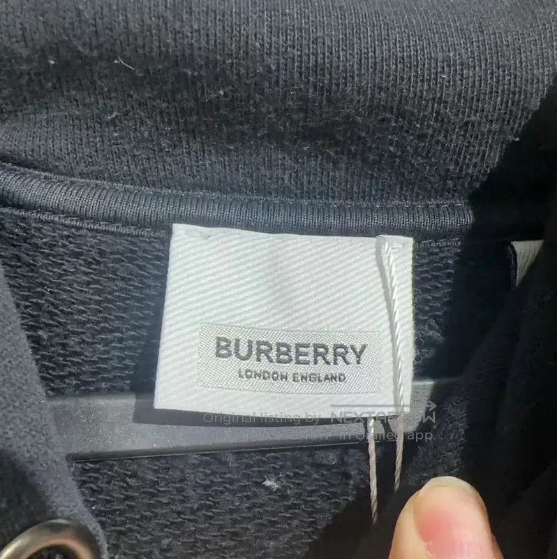 Burberry Burberry Black Cotton Blend Men's Hoodie. Size US S / EU 44-46 / 1 - 4 Thumbnail