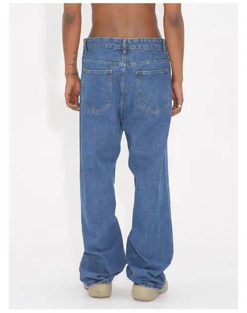 VIBE Vintage Street Casual Straight Leg Dark Blue Jeans Size US 28 / EU 44 - 5 Thumbnail