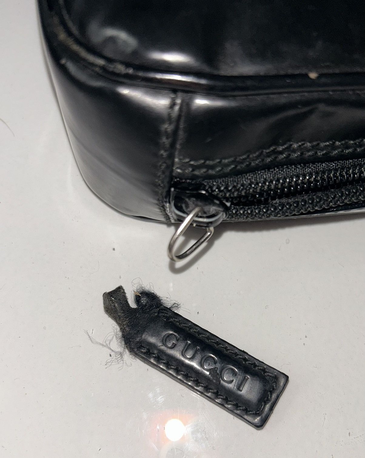 Gucci Vintage Gucci Tom Ford Patent Leather Wristlet Bag (project) Size ONE SIZE - 13 Thumbnail