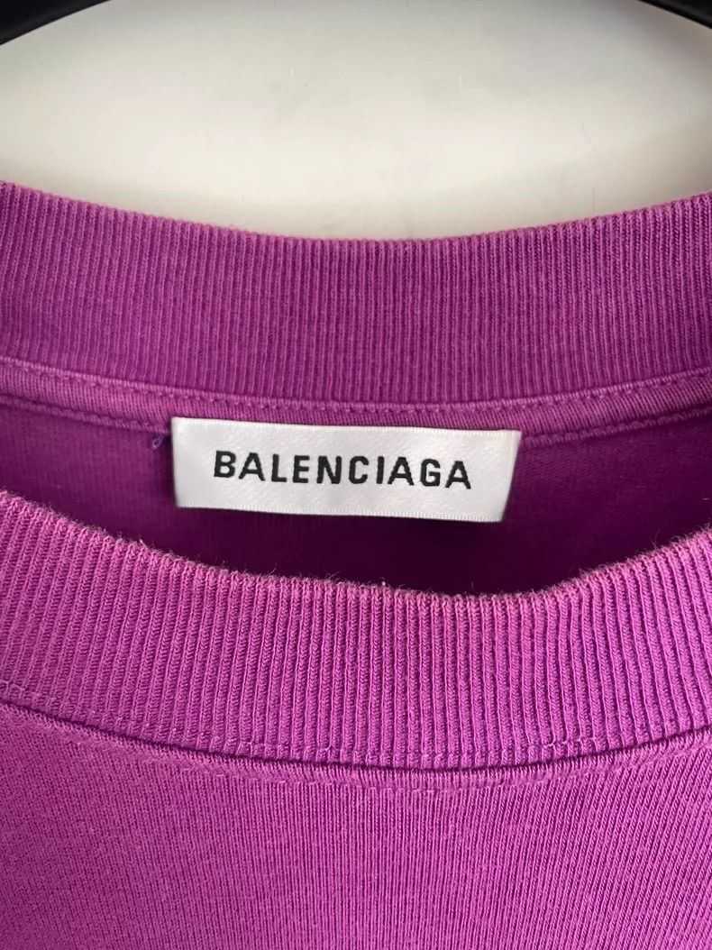 Balenciaga Balenciaga Purple short-sleeved dress 2501-Nextarrow Size XS / US 0-2 / IT 36-38 - 2 Thumbnail
