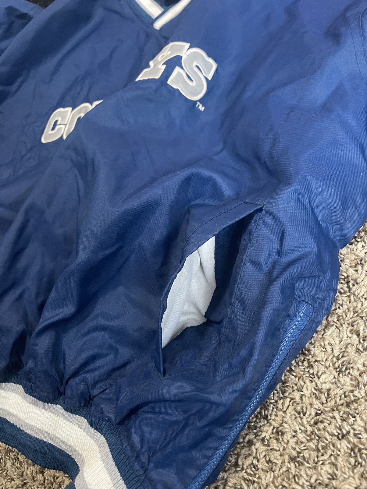 Starter Vintage Dallas Cowboys Starter Pro Line Pullover Jacket Size US XL / EU 56 / 4 - 4 Thumbnail