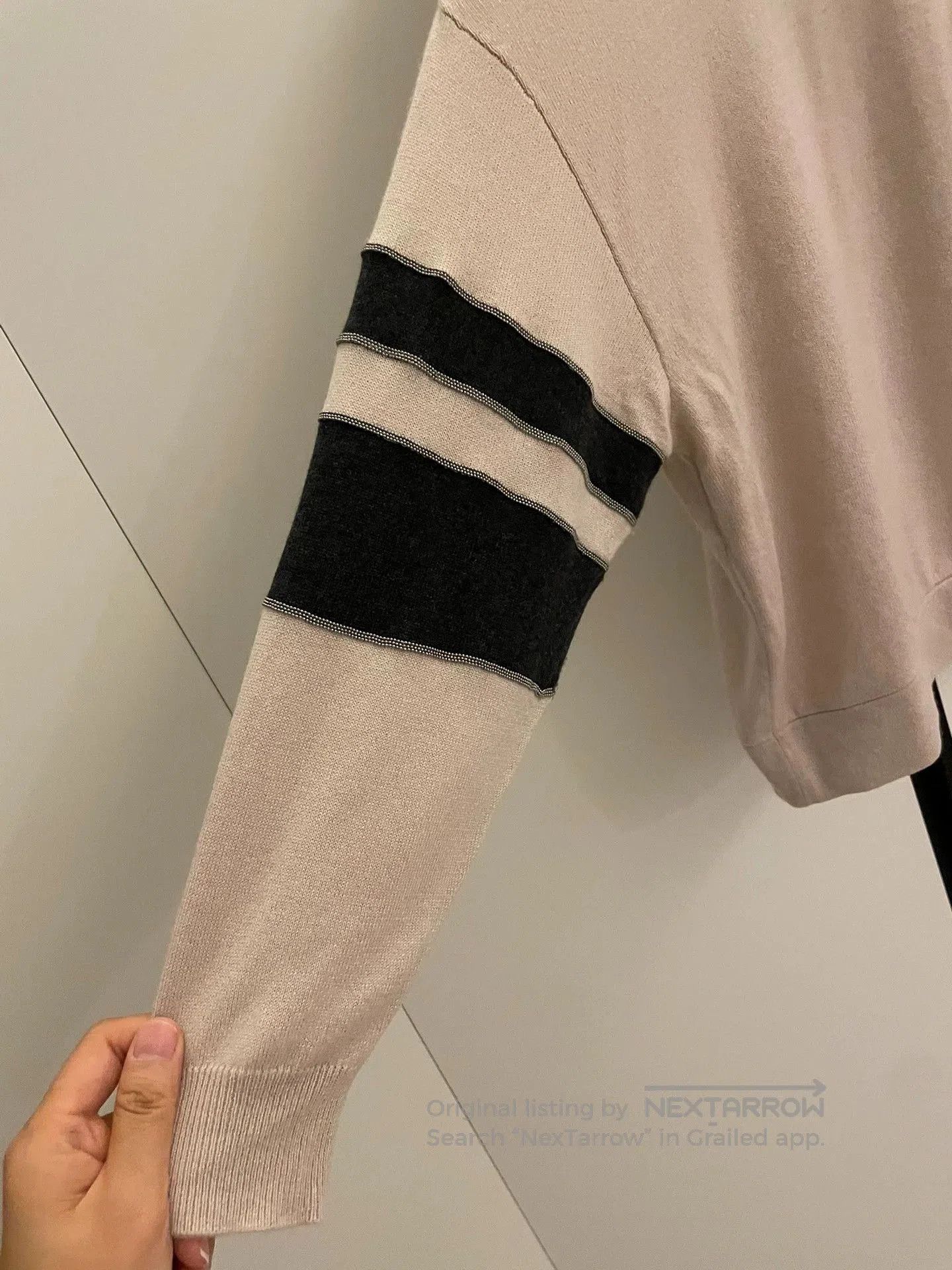 Brunello Cucinelli Brunello Cucinelli Beaded Cashmere Sweater. Size US XXS / EU 40 - 2 Thumbnail