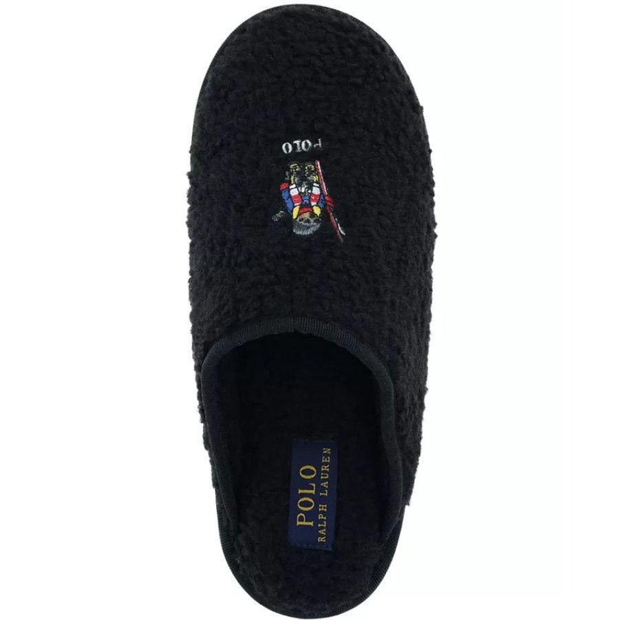 Polo Ralph Lauren Polo Ralph Lauren Ski Bear Black Sherpa Kayleigh Slippers 9 Size US 9 / IT 39 - 2 Thumbnail