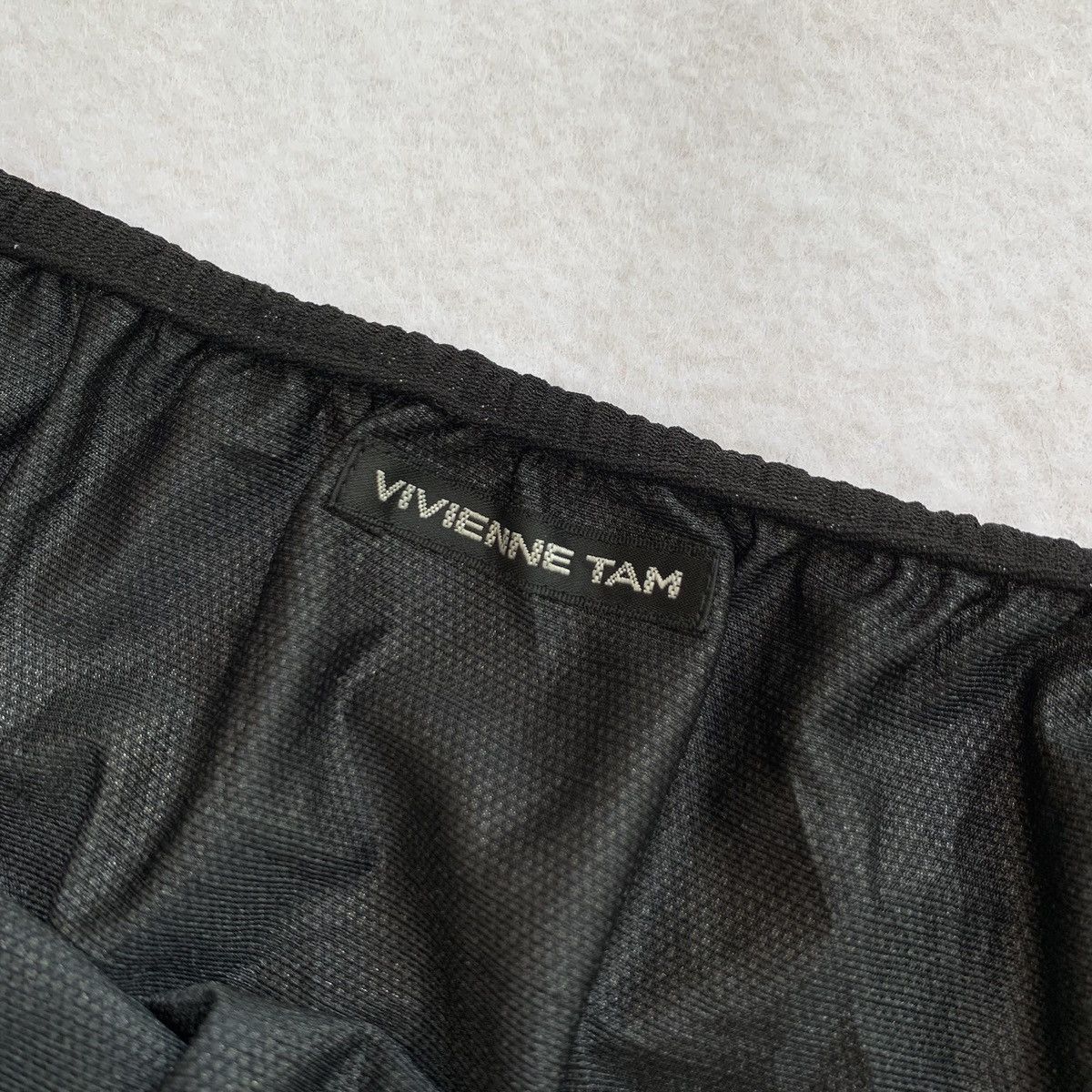 Vivienne Tam 2000s Vivienne Tam Iridescent Lined Mesh Skirt Size 29" - 7 Thumbnail