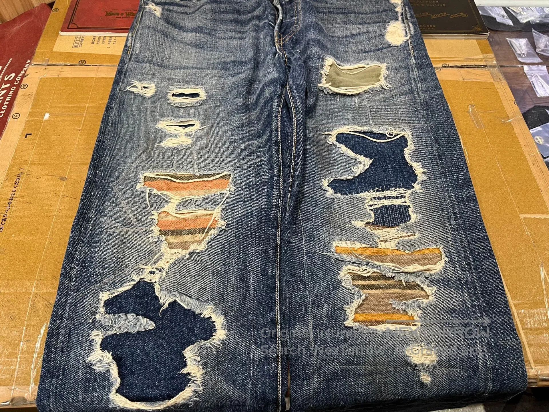 RRL Ralph Lauren RRL Vintage Limited Patch Distressed Jeans. Size US 30 / EU 46 - 8 Thumbnail