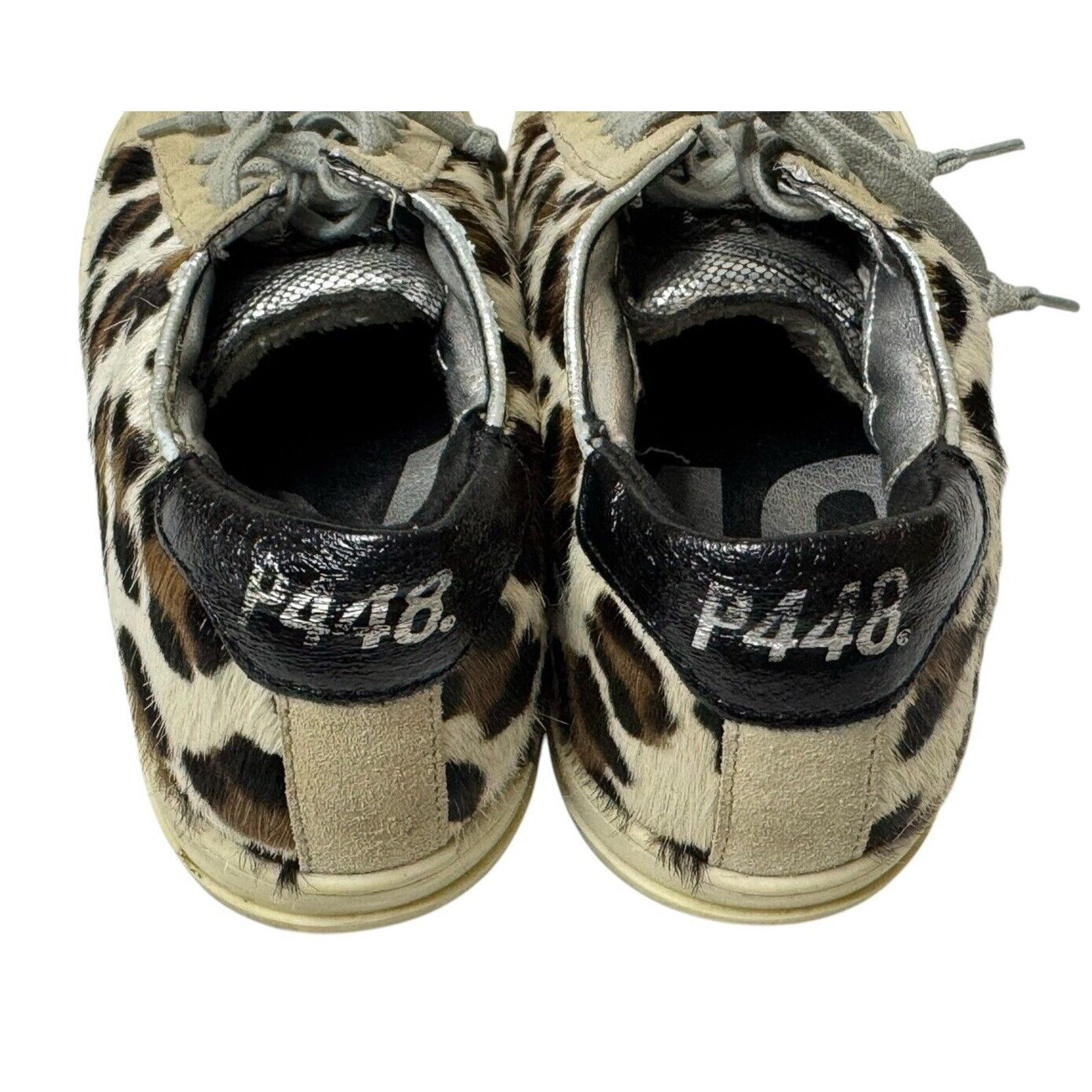 P448 P448 John Cow Genuine Calf Hair Sneakers Leopard Surf Shoes Size US 5.5 / IT 35.5 - 7 Thumbnail
