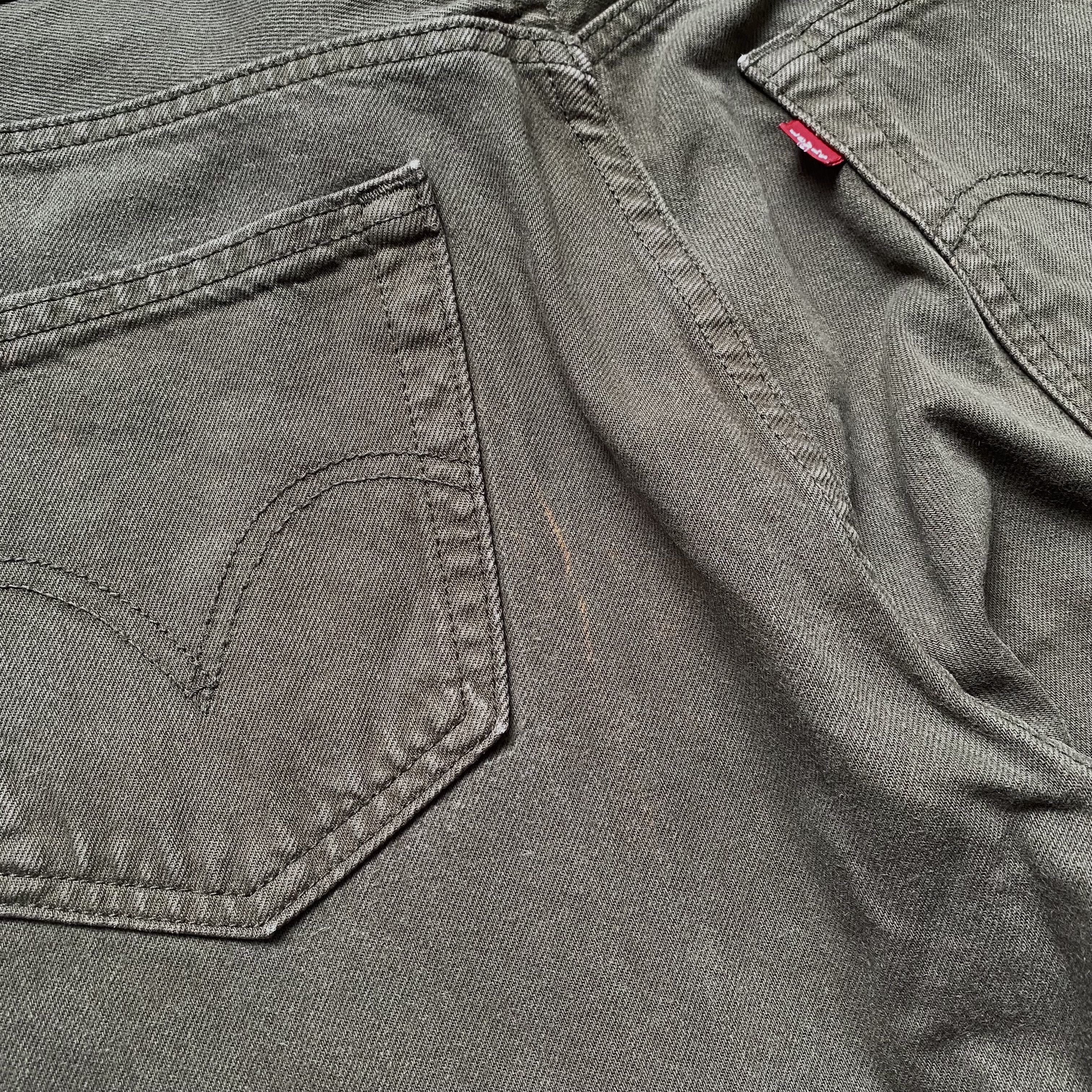 Levi's Vintage Clothing 👖 Vintage 00s Faded Levis jeans 501 khaki Y2K denim pants Size US 30 / EU 46 - 10 Thumbnail