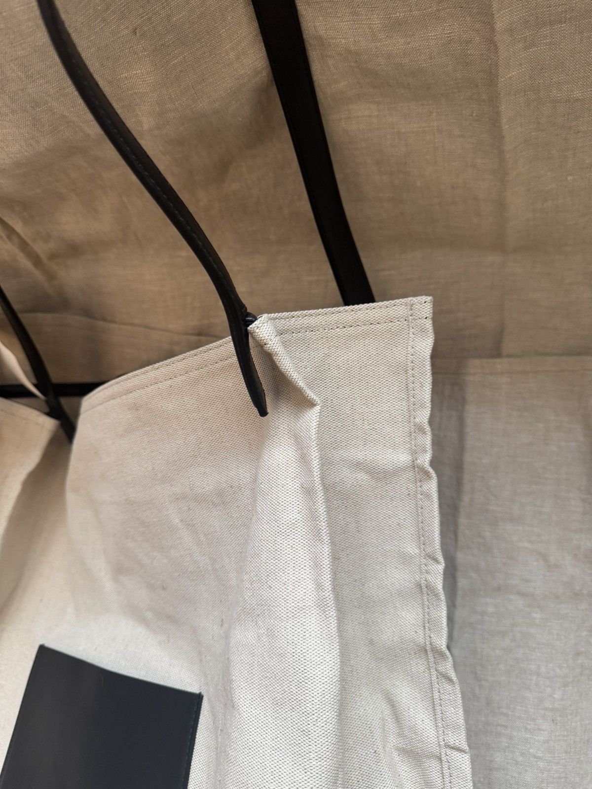 Jil Sander jil sander XXL canvas & leather tote bag Size ONE SIZE - 8 Thumbnail