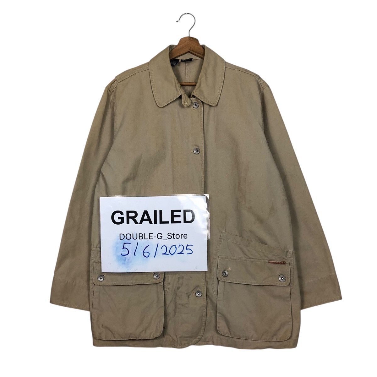 Japanese Brand DKNY Jeans Khaki Field Jacket – 90s Workwear Style Size US M / EU 48-50 / 2 - 1 Thumbnail