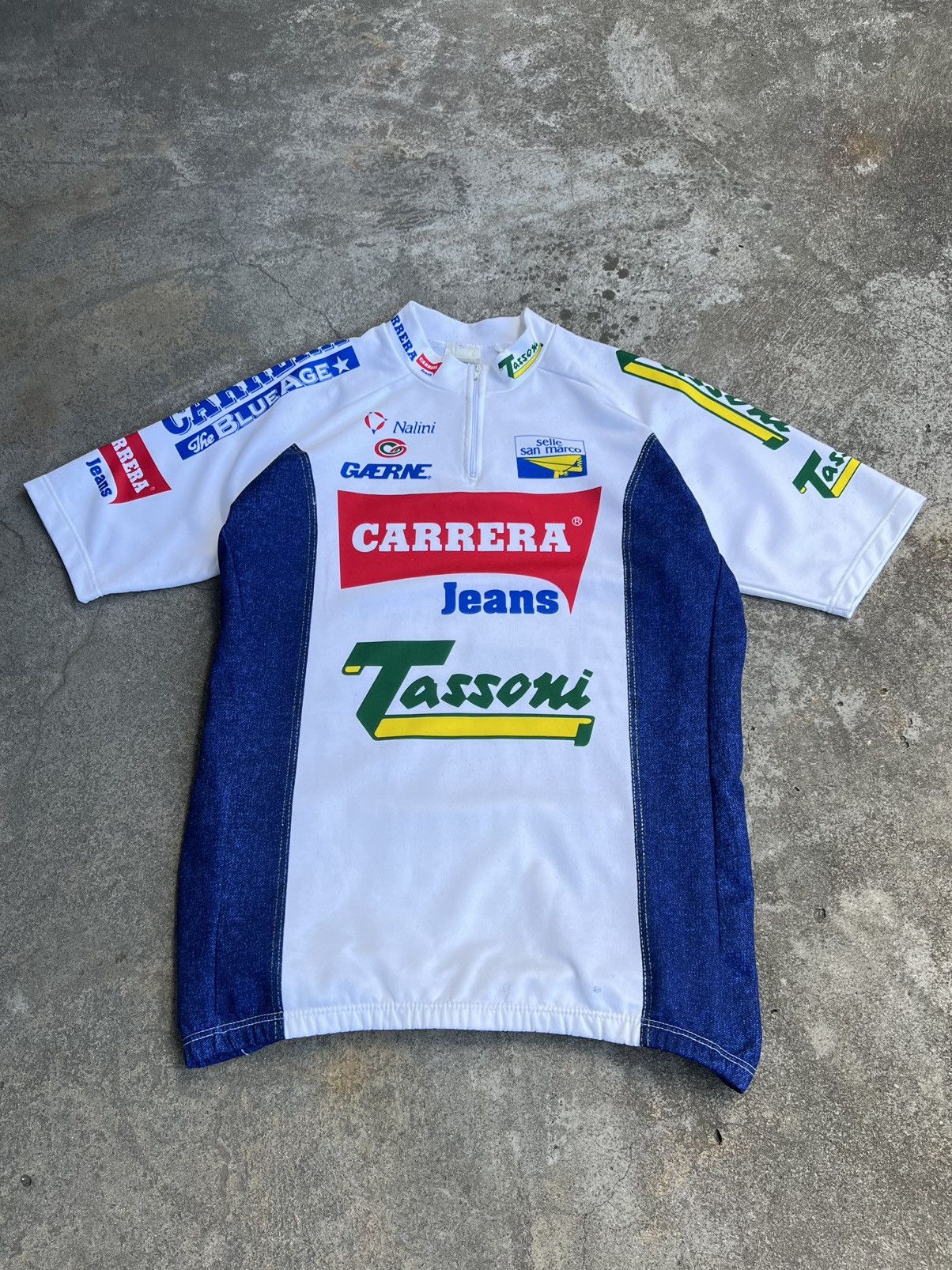 Carrera Vintage Maglia Cycling Jersey Carrera Jeans Maillot TDF 1992 Size US L / EU 52-54 / 3 - 1 Thumbnail