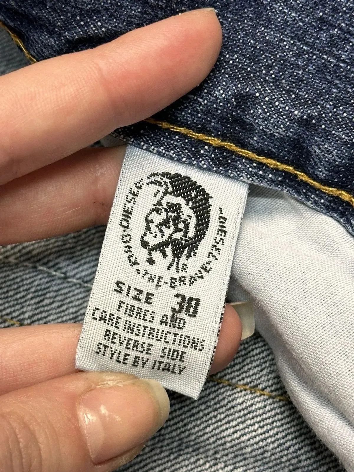 14th Addiction Vintage Diesel Bontage Denim Cargo Pants Avantgarde Luxury Size US 36 / EU 52 - 7 Thumbnail