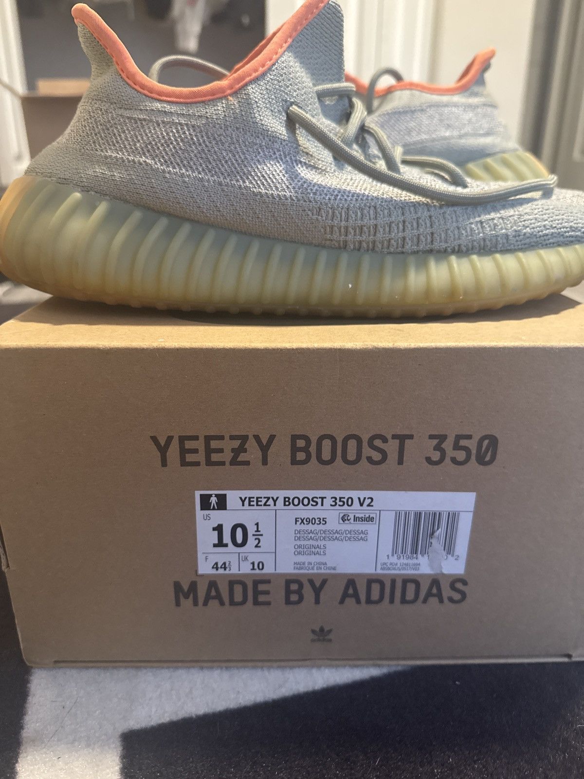 Adidas Yeezy 350 dessert sage v2 Size US 10.5 / EU 43-44 - 5 Thumbnail