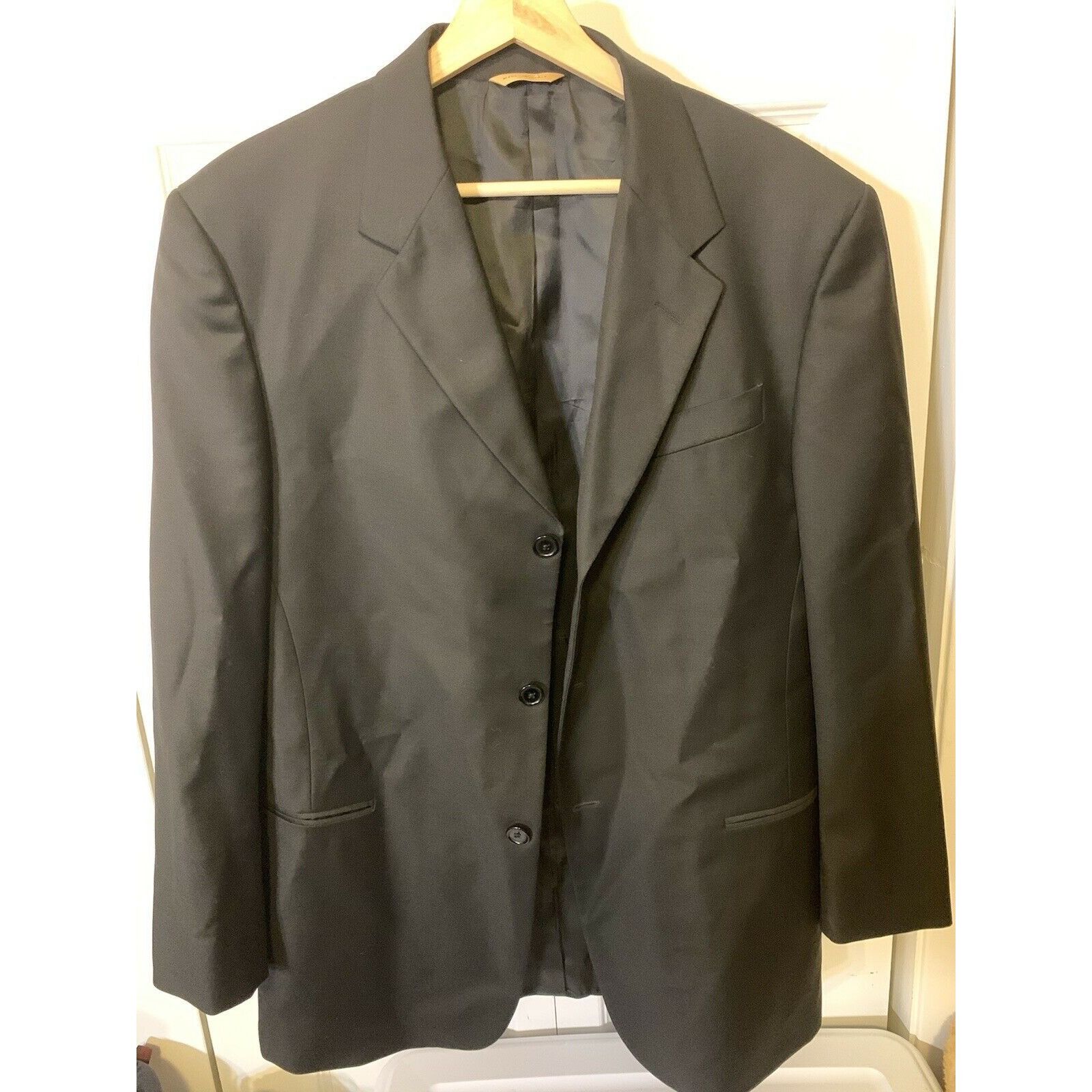 Donna Karan Donna Karan Mens Blazer Sport Coat Jacket Made In Italy Wool Size 42R - 4 Thumbnail