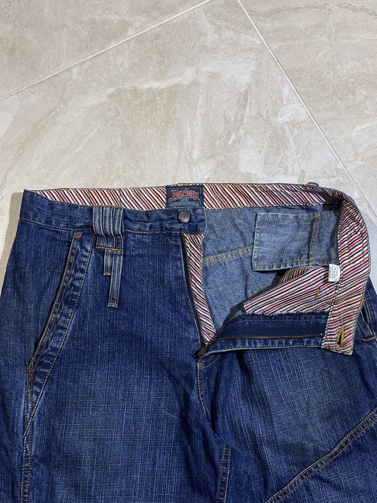 Fubu Crazy Y2K Platinum Fubu Jnco Style Globetrotters 34x34 Jeans Size US 34 / EU 50 - 19 Thumbnail