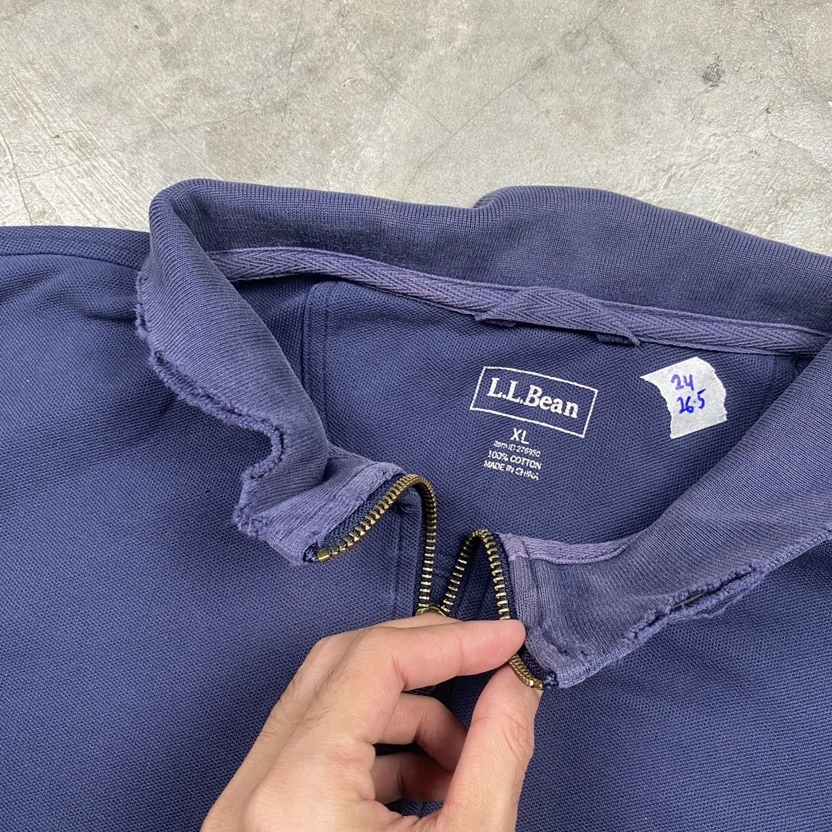L.L. Bean × Vintage y2k LL Bean Distressed Quarter Zipper Size US M / EU 48-50 / 2 - 6 Thumbnail