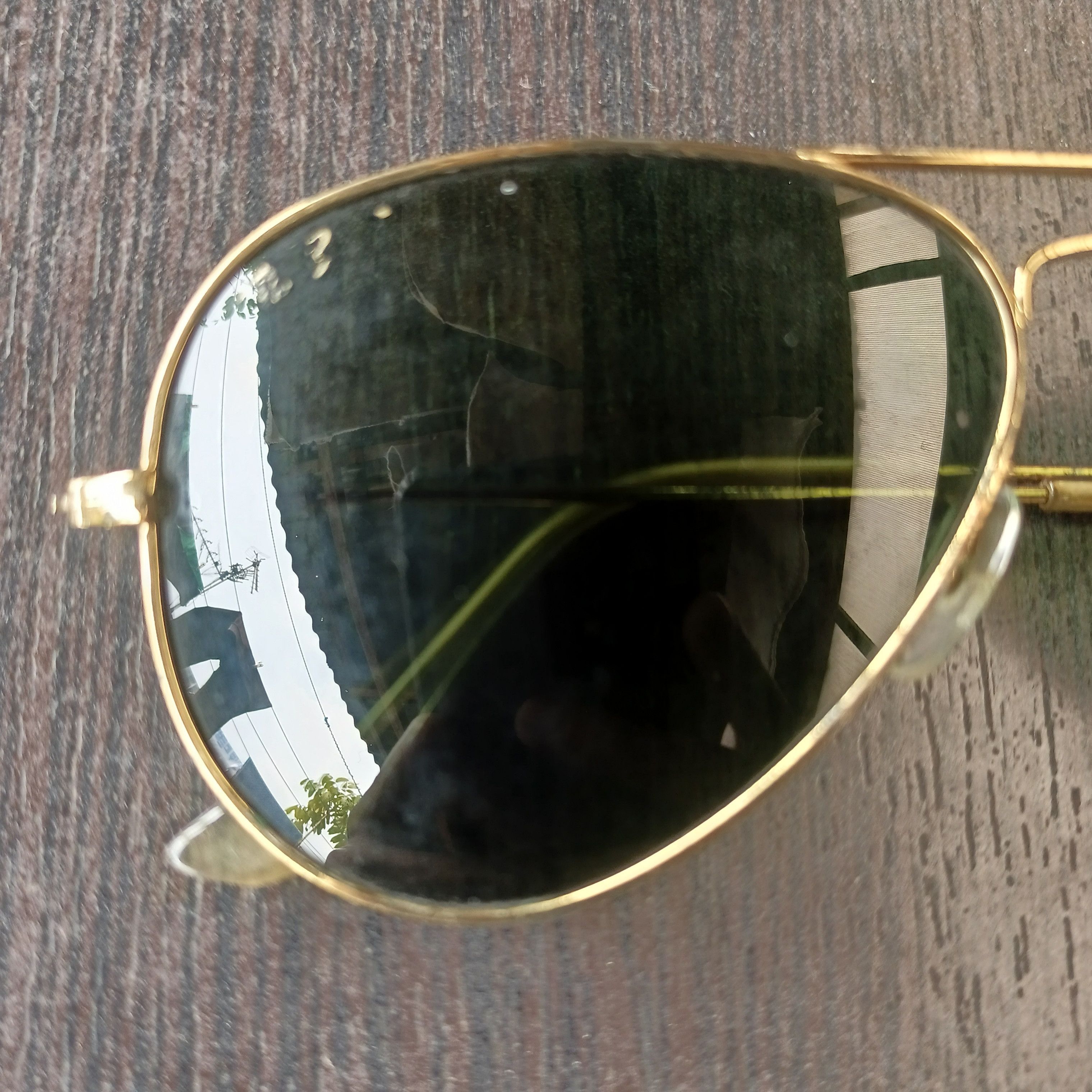 RayBan Vintage B&L RAY-BAN Aviator Gold Sunglasses Size ONE SIZE - 2 Thumbnail