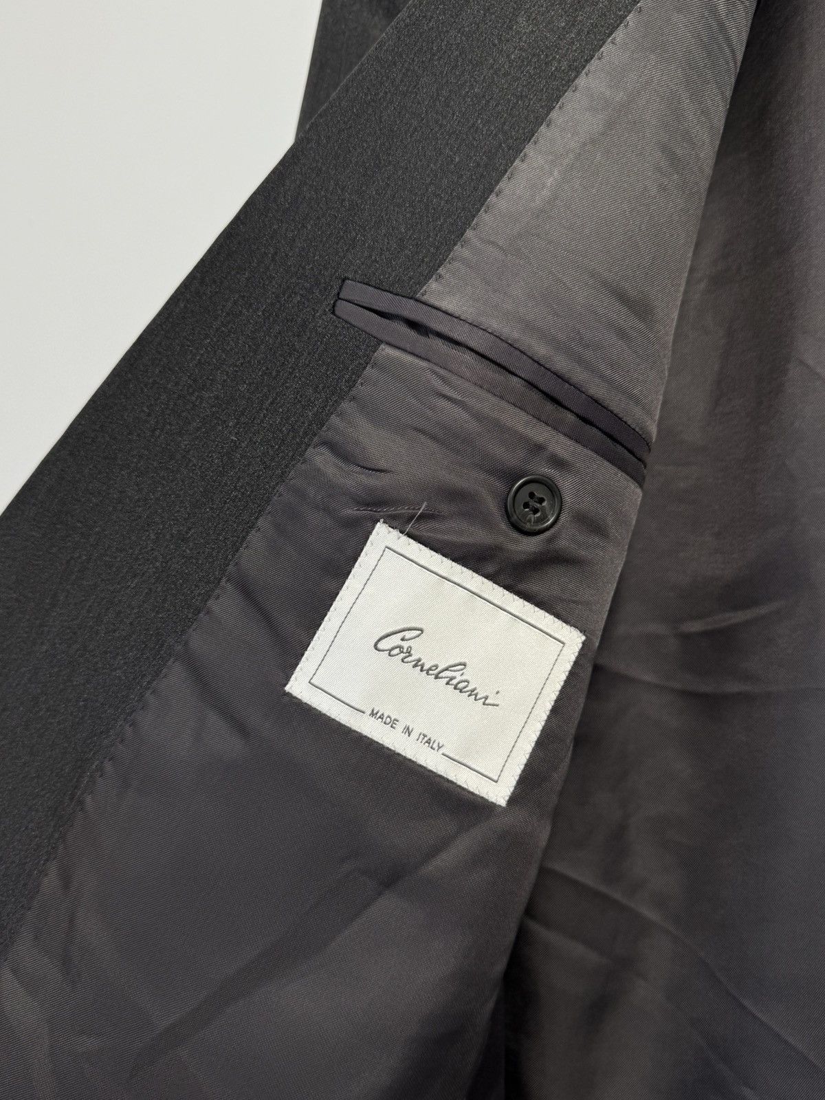 Corneliani Corneliani Men's 50R Blazer Wool Silk Check Made in Italy Size 50R - 10 Thumbnail