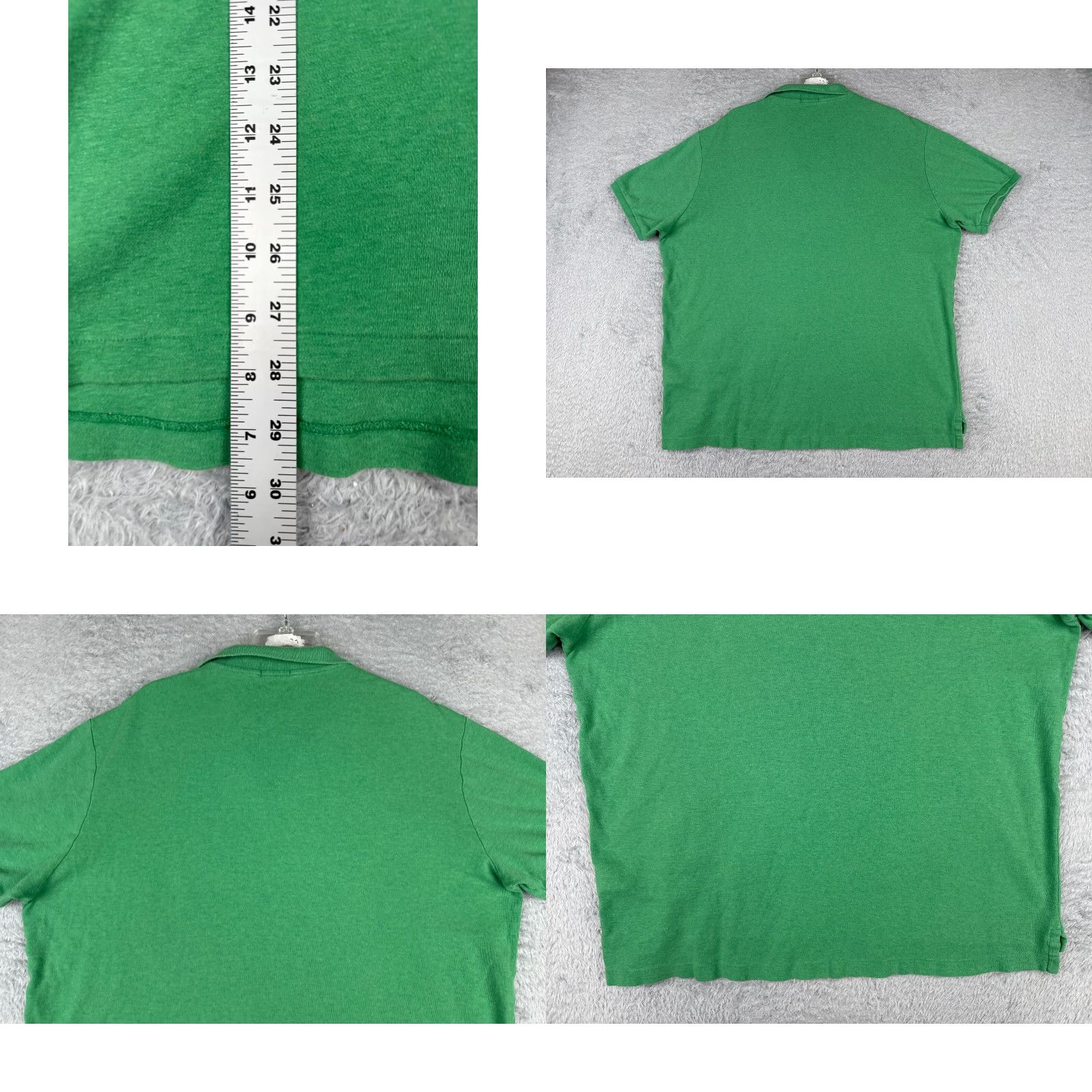 Ralph Lauren Ralph Lauren Polo Shirt Mens Green 100% Cotton Jersey XL Big & Tall Short Sleeve Button Collared Size US XL / EU 56 / 4 - 9 Thumbnail