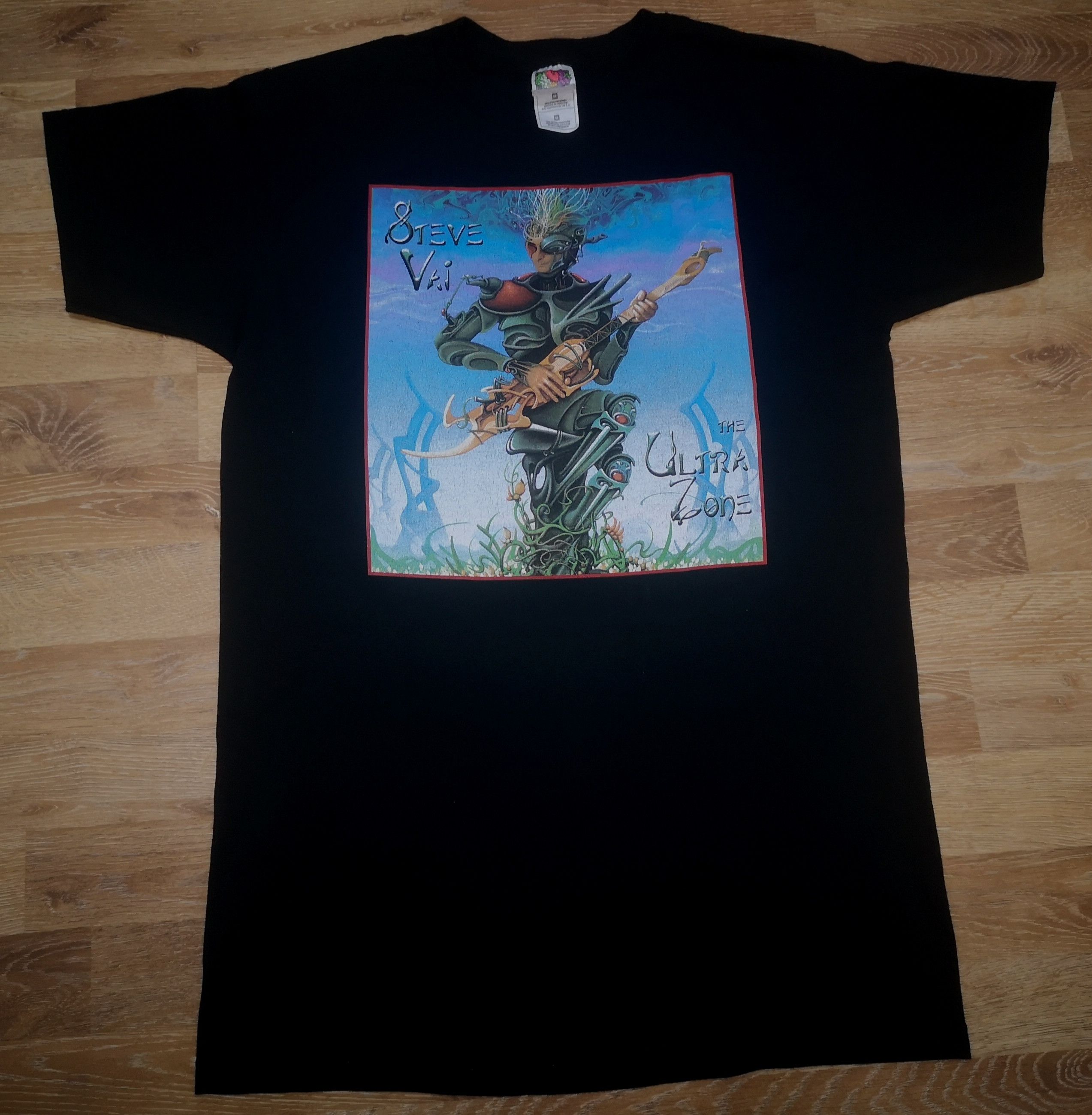 Vintage Steve Vai Ultra Zone Tour Concert Rock Band T Shirt