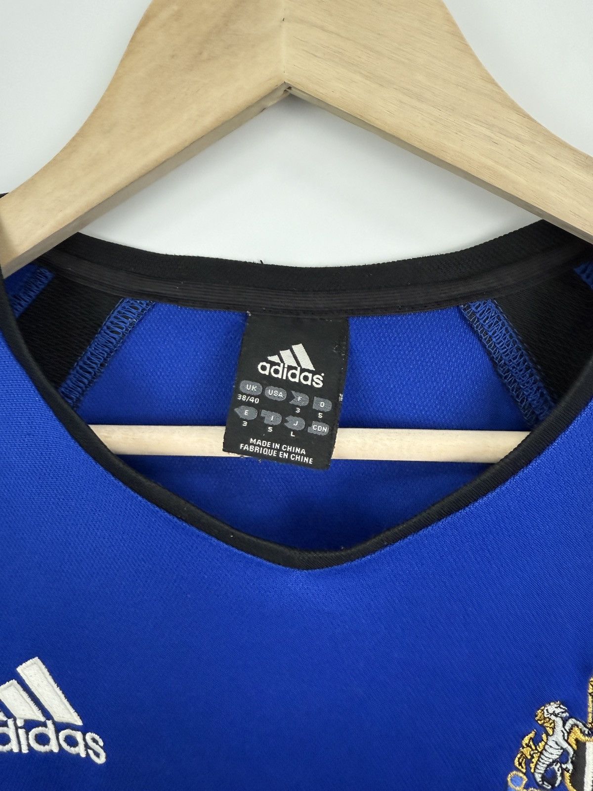 Adidas 🏴󠁧󠁢󠁥󠁮󠁧󠁿 Vintage 2003 NewCastle United Home Shirt Football Jersey Size US L / EU 52-54 / 3 - 5 Thumbnail