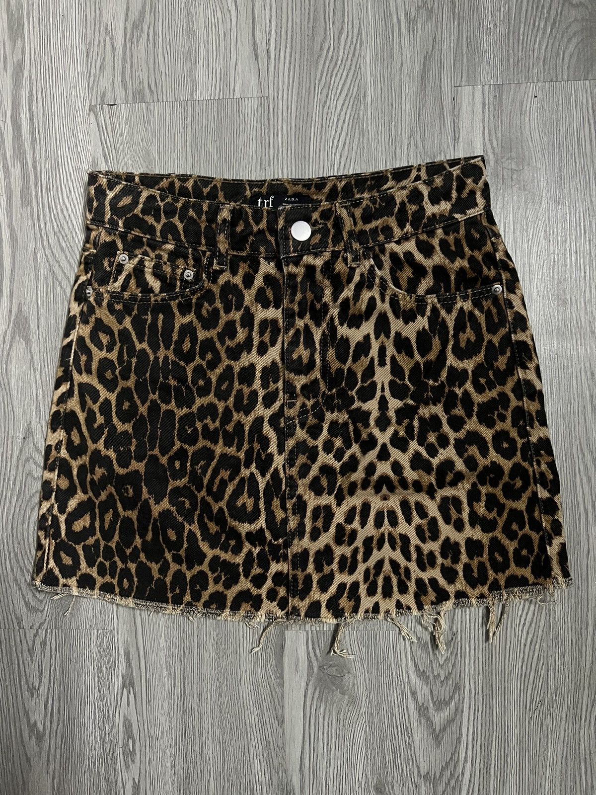 Seditionaries Zara leopard distressed mini skirt 🐆 Size 26" / US 2 / IT 38 - 4 Thumbnail