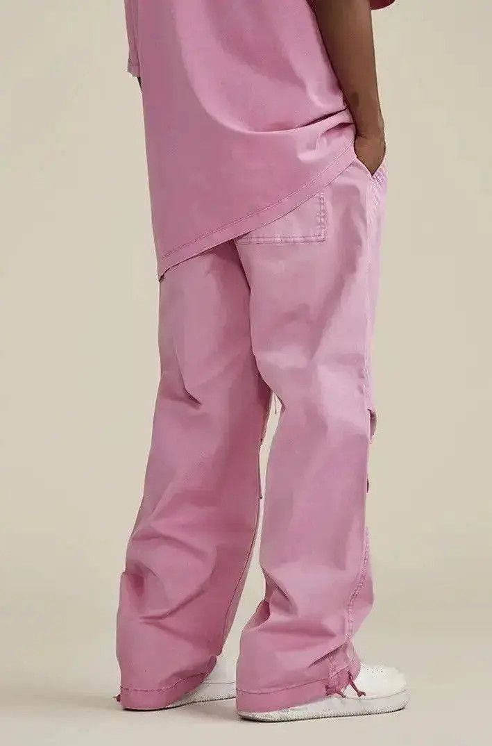 Japanese Brand Pink Stacked Sweatpants y2k streetwear retro style Size US 32 / EU 48 - 3 Thumbnail