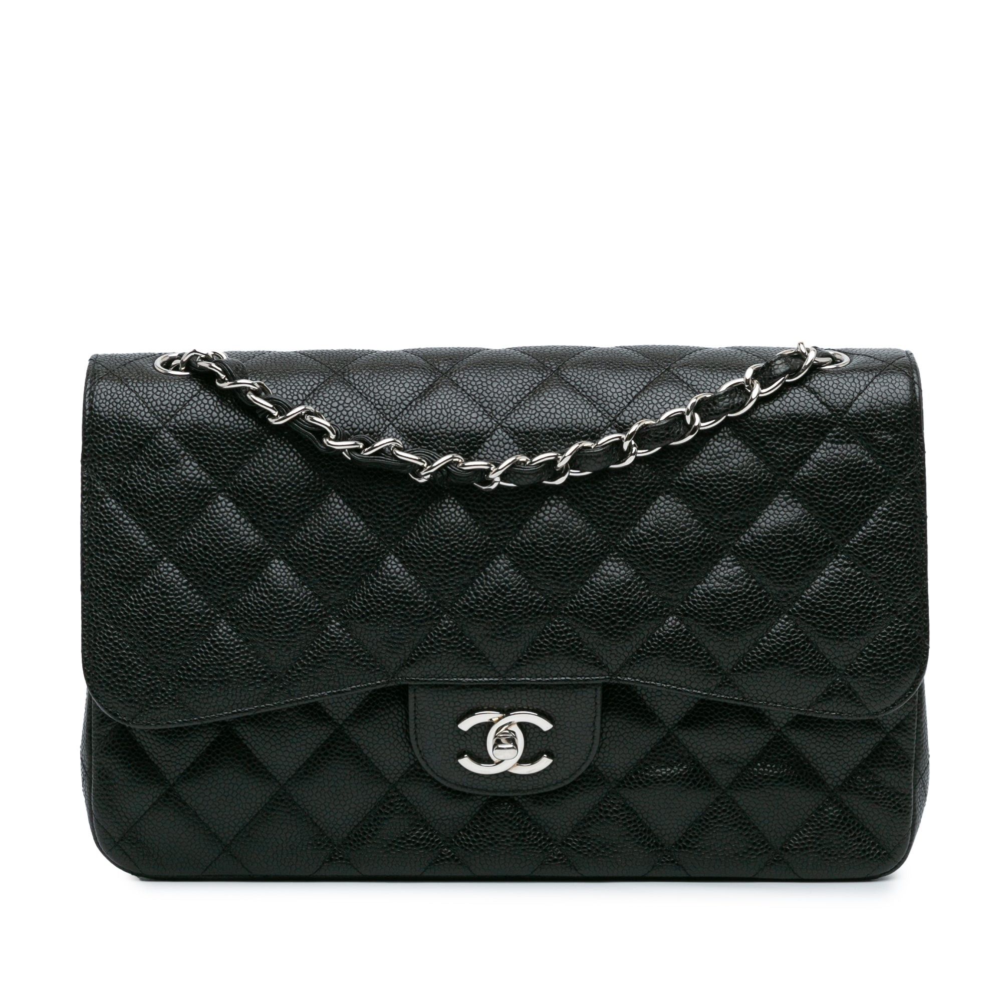 Chanel Chanel Jumbo Classic Caviar Double Flap Black Size ONE SIZE - 1 Thumbnail