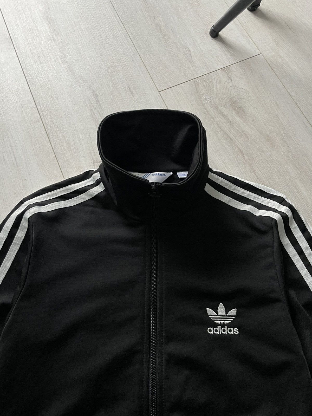 Adidas Vintage 00’s Adidas Firebird Track Jacket Y2K Black RARE Size XS / US 0-2 / IT 36-38 - 4 Thumbnail