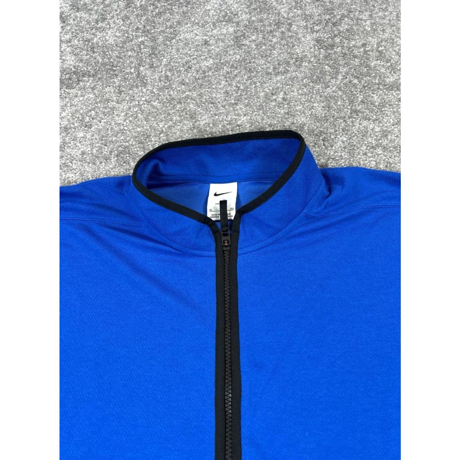 Nike Nike Sweater Logo Mens XL Blue Dri-Fit Quarter Zip Mock Neck Pullover Knit Long Sleeve Casual Winter Fall Golf Size US XL / EU 56 / 4 - 2 Thumbnail