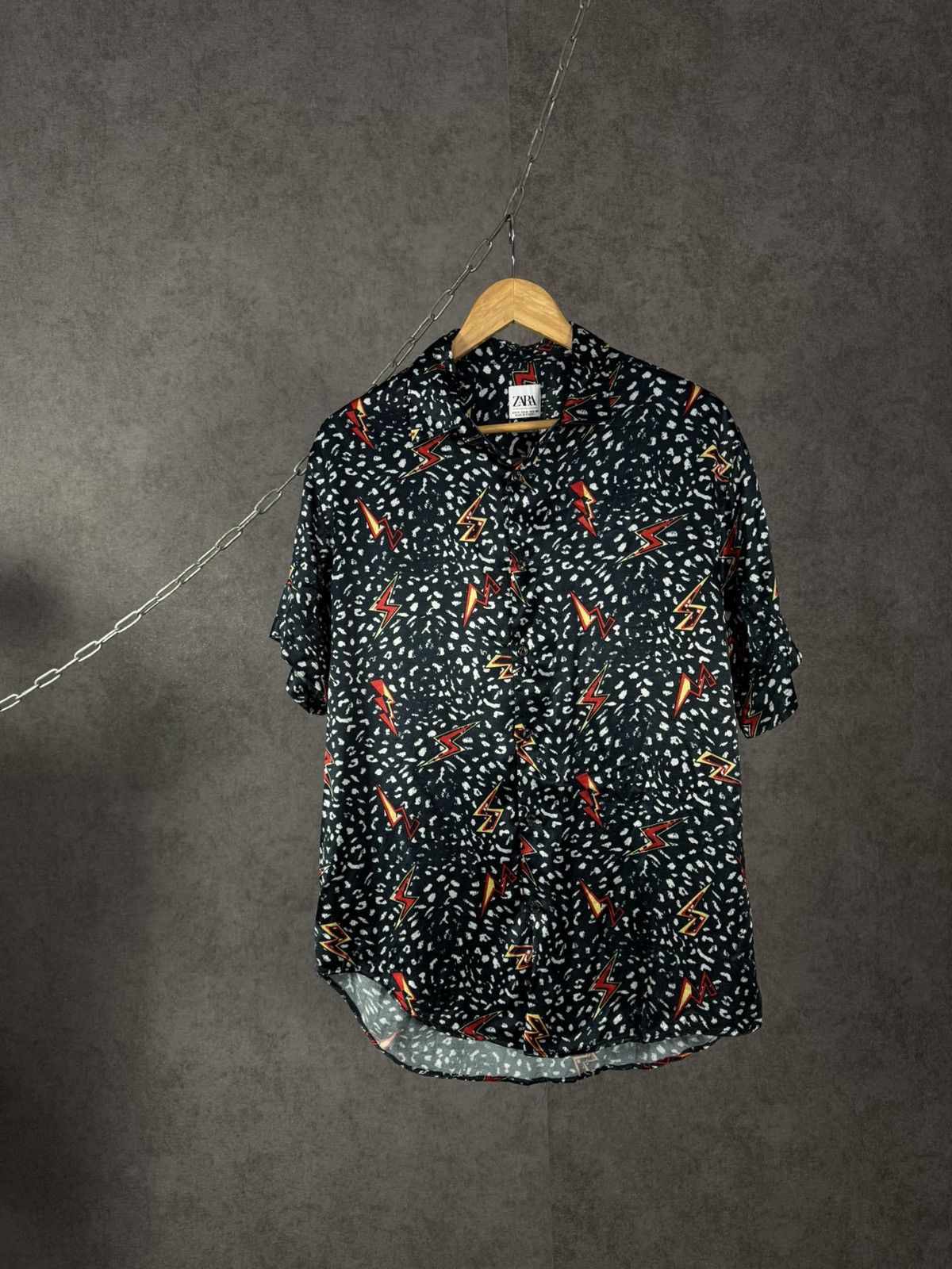 Zara Zara Man designer art crazy shirt Size US M / EU 48-50 / 2 - 1 Thumbnail