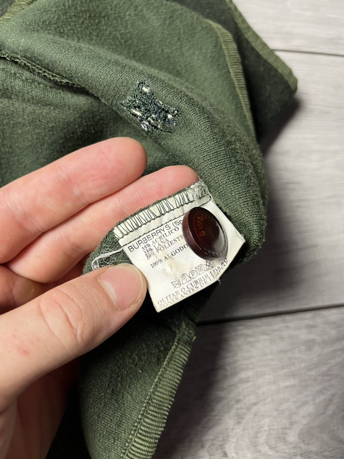 Burberry Men's Vintage Burberry Button Up Green Vest M Size US M / EU 48-50 / 2 - 7 Thumbnail