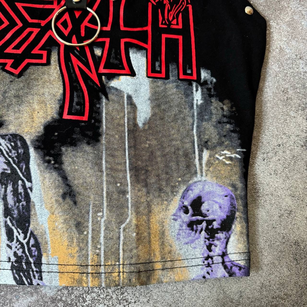 20471120 Amazing Y2K Goth Crop Top Size M / US 6-8 / IT 42-44 - 7 Thumbnail
