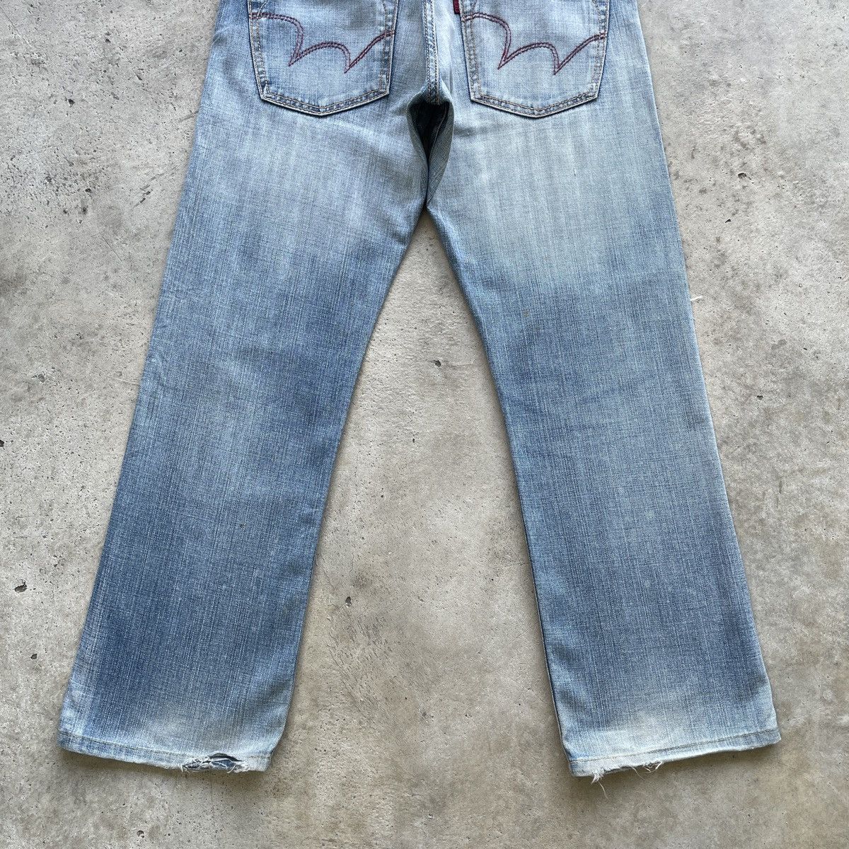 Edwin Vintage Edwin 503 Straight Faded Distressed Jeans Pants W32 Size US 32 / EU 48 - 10 Thumbnail