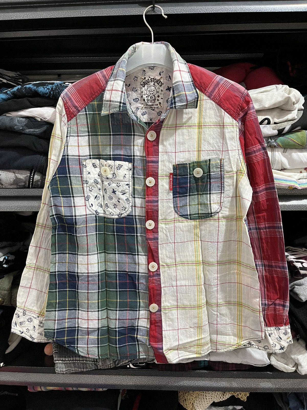 Hysteric Glamour 💸BINDINGOFFER💸Drug stores patch work shirt Size US M / EU 48-50 / 2 - 1 Thumbnail