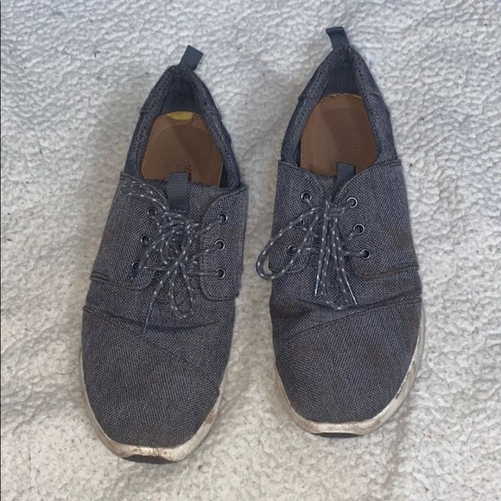Toms Toms gray chevron canvas sneakers | Sz 9 Size US 9 / IT 39 - 3 Thumbnail
