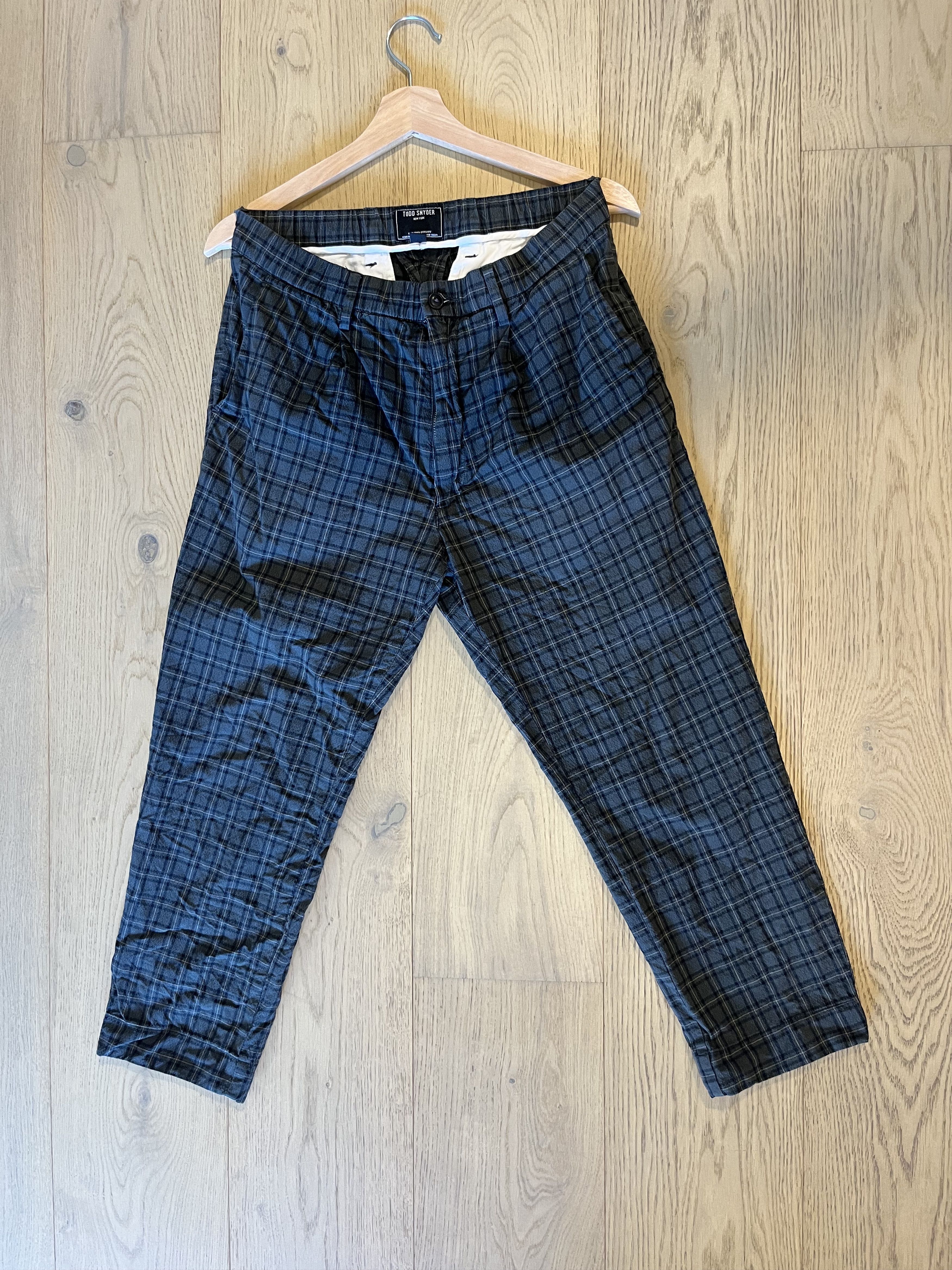 Todd Snyder Todd Synder seersucker elasticated waist check trousers Size US 29 - 1 Thumbnail
