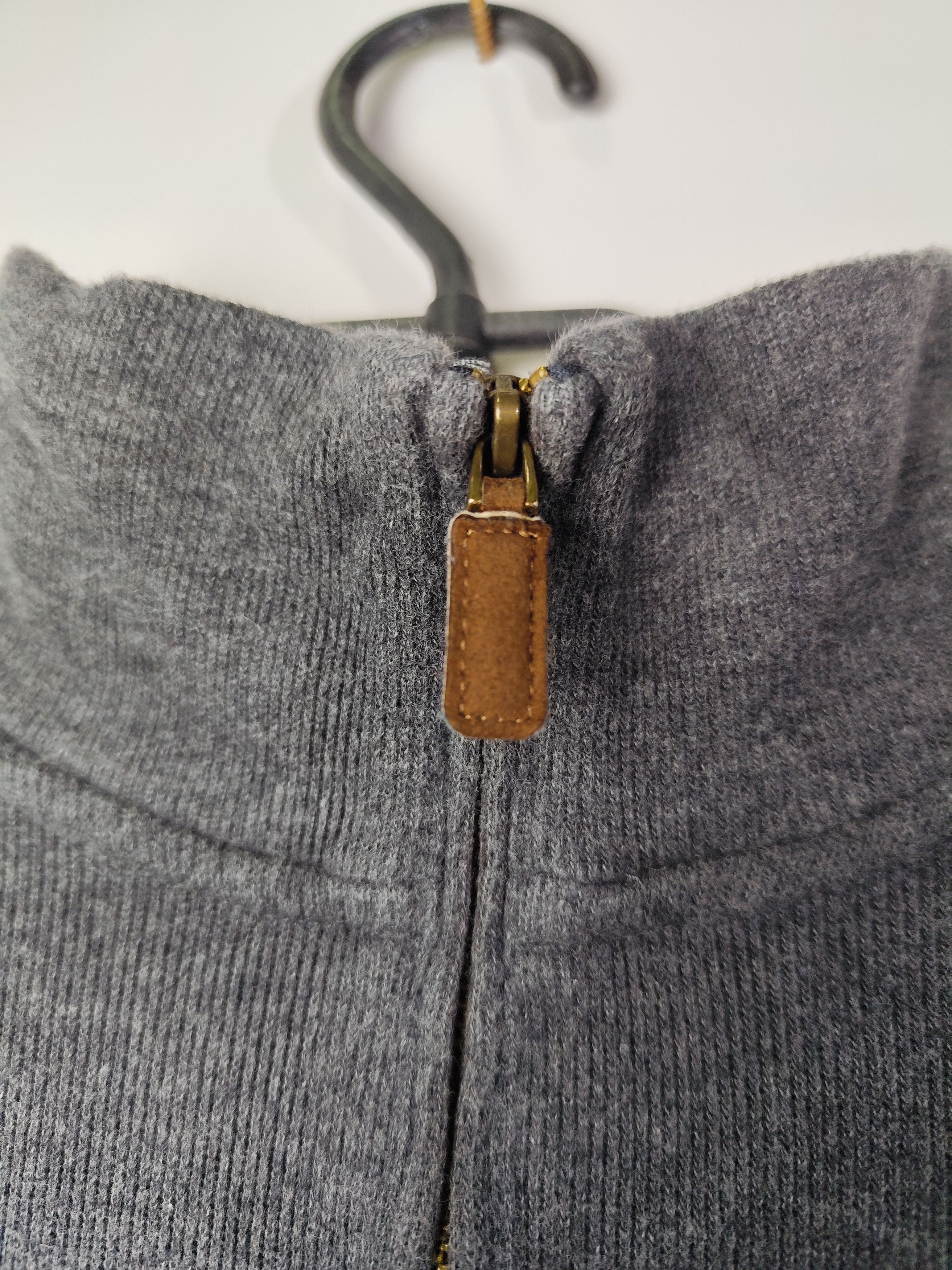 Polo Ralph Lauren Vintage Polo RL 1/4 Quarter Zip Gray Sweater Sweatshirt Size US XL / EU 56 / 4 - 4 Thumbnail