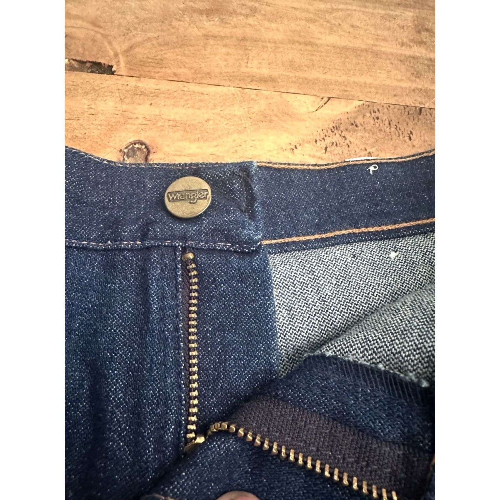 Wrangler VINTAGE Wrangler Misses Full Fit Jeans 20 High Waist 34x33 Blue 80s Womens Mom 34x33 Size 42" / US 20 - 6 Thumbnail