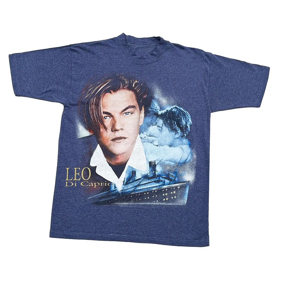 Leonardo DiCaprio Titanic 1990 90s Vintage Movie T-Shirt