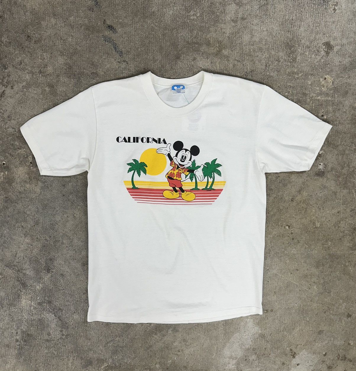 Disney × Mickey Mouse × Vintage Vintage 80s Disney California Cartoon T-Shirt Size US L / EU 52-54 / 3 - 1 Thumbnail