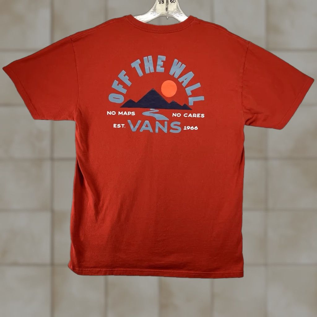 Vans VANS "Outdoor Club" Graphic T-Shirt Men's Large Red Cotton Short Sleeve All Seasons Size US L / EU 52-54 / 3 - 1 Thumbnail