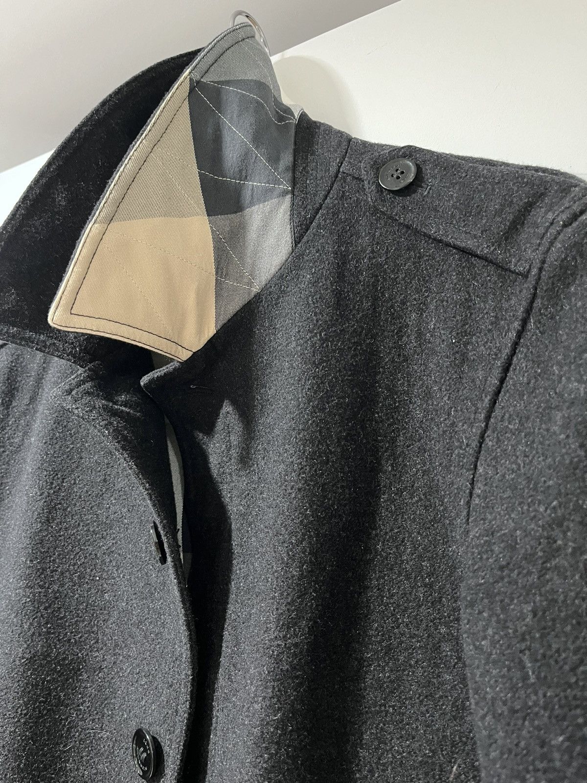Burberry Burberry Brit Wool coat Size US L / EU 52-54 / 3 - 5 Thumbnail