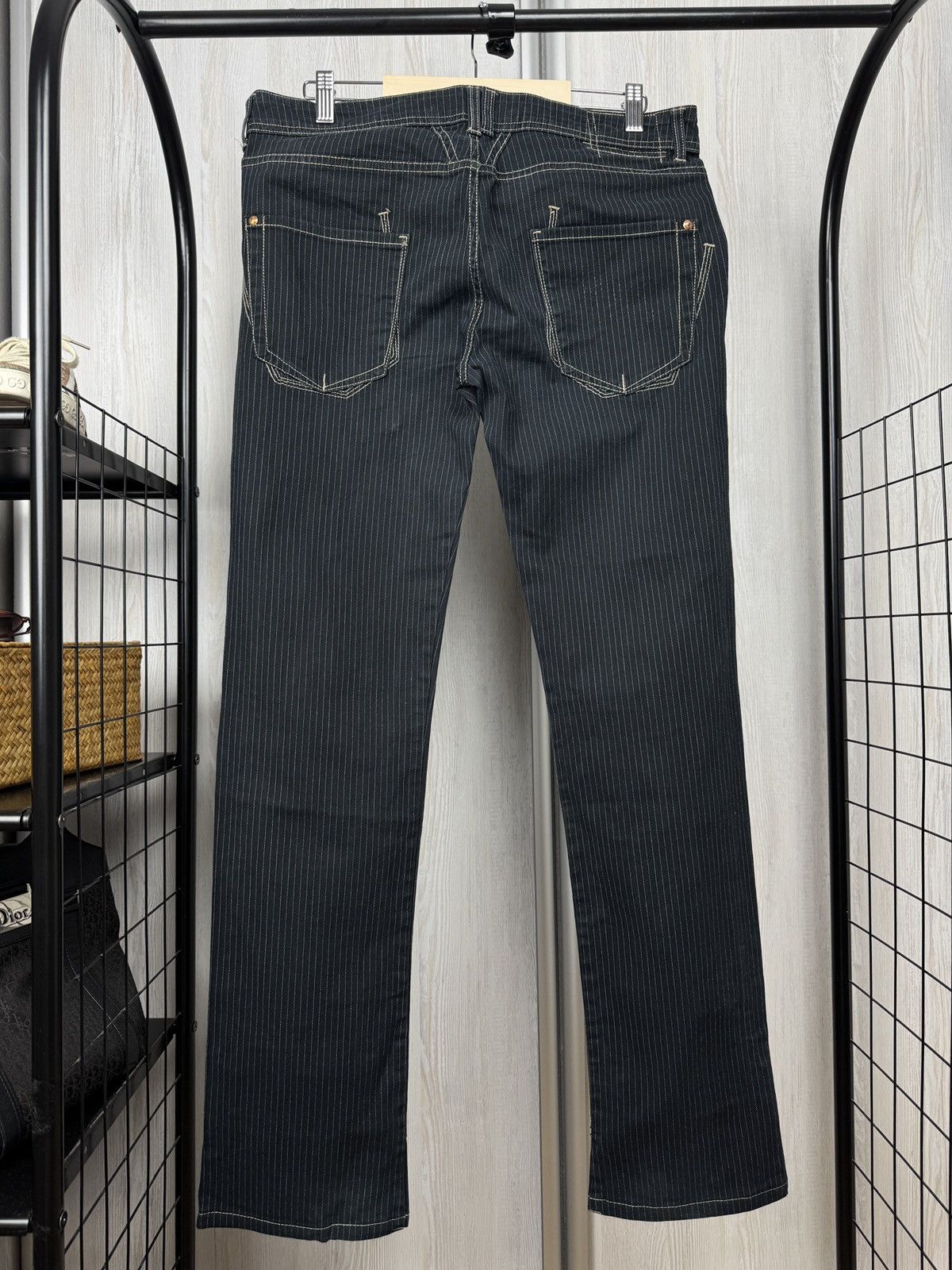 Marithe + Francois Girbaud Le Jean de Marithe Francois Girbaud blue striped pants Size US 34 / EU 50 - 7 Thumbnail