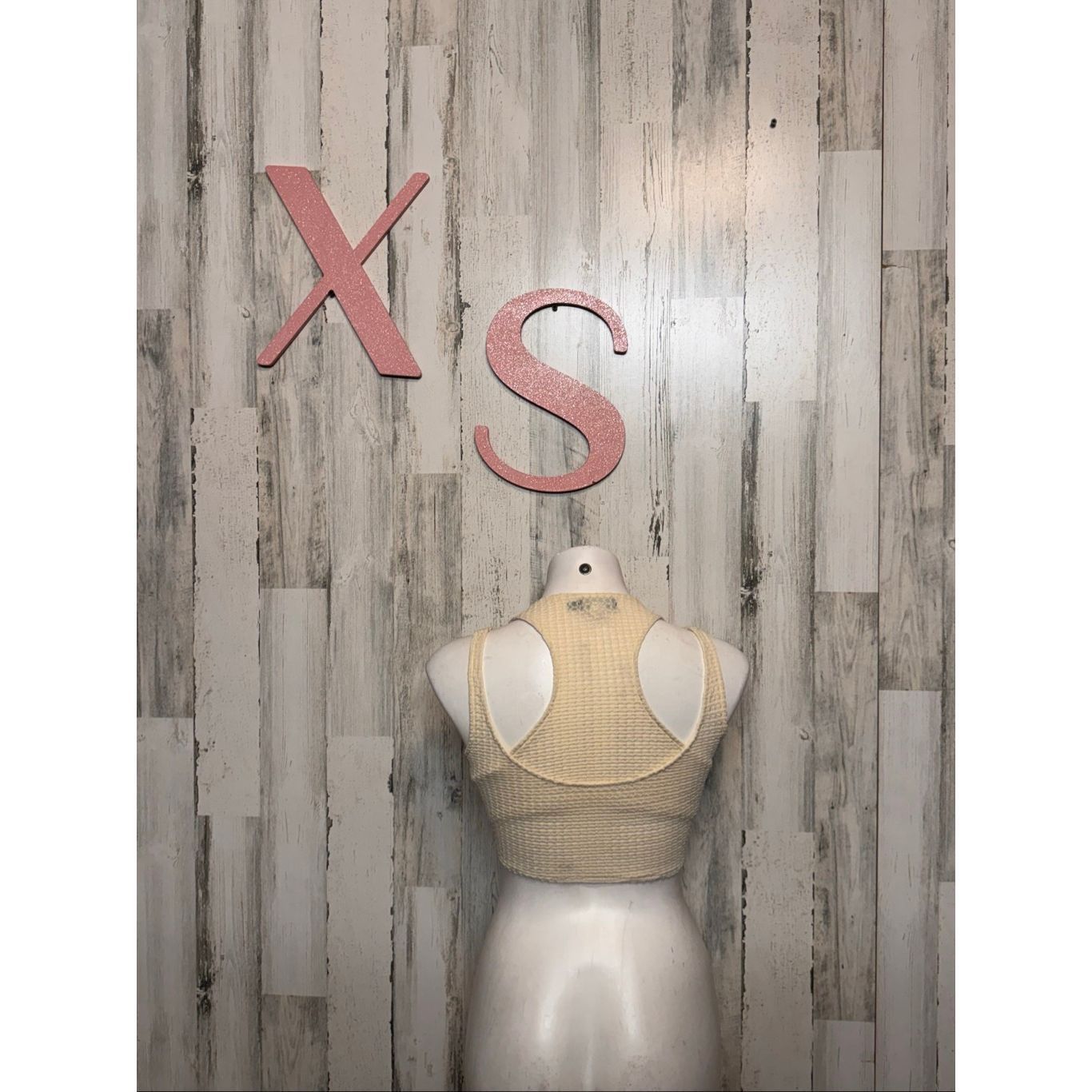 Other PrettyLittleThing Cream Crochet Textured Cutout Crop Top – Size XS Size XS / US 0-2 / IT 36-38 - 4 Thumbnail