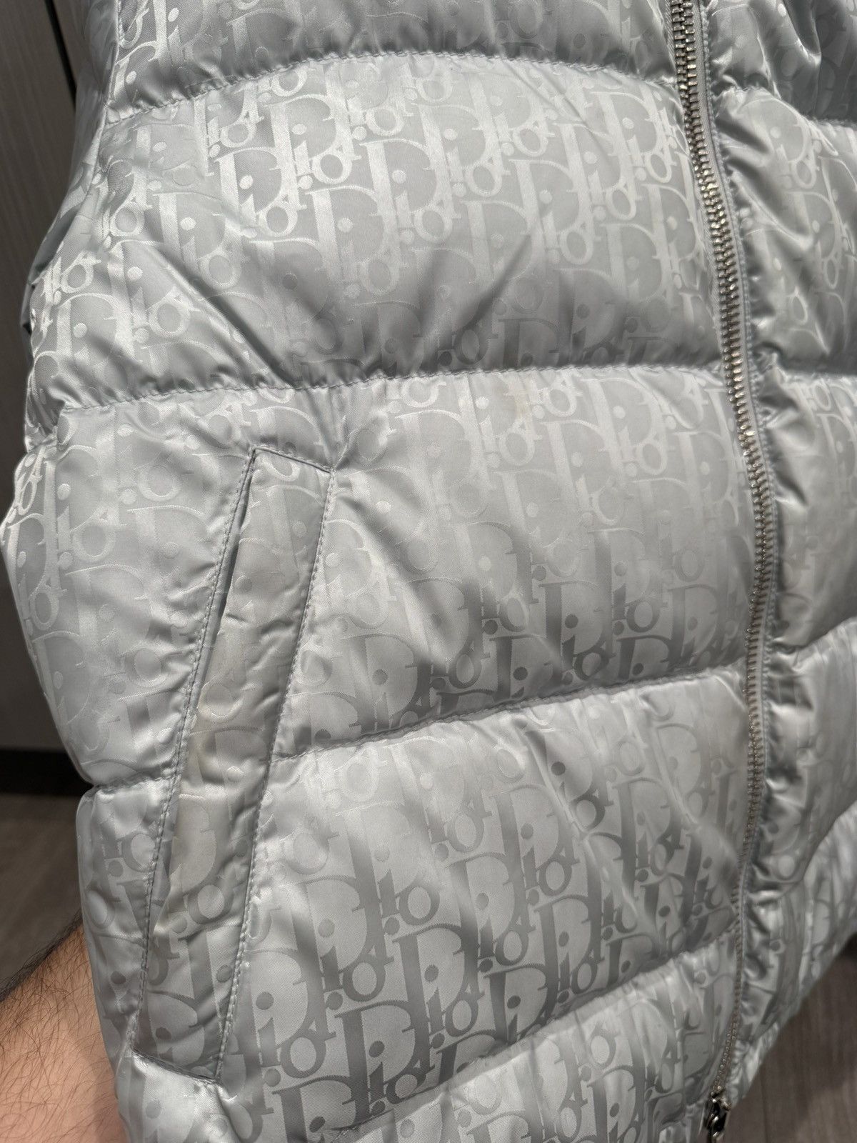 Dior Dior Silver Oblique Puffer Jacket Size US S / EU 44-46 / 1 - 9 Thumbnail