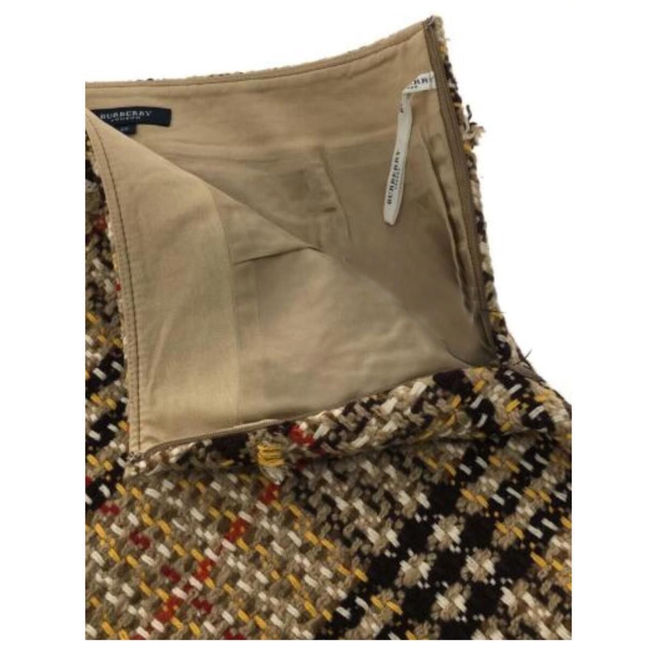 Burberry Burberry Nova Check Wool Tweed A Line Skirt Size 27" / US 4 / IT 40 - 2 Thumbnail