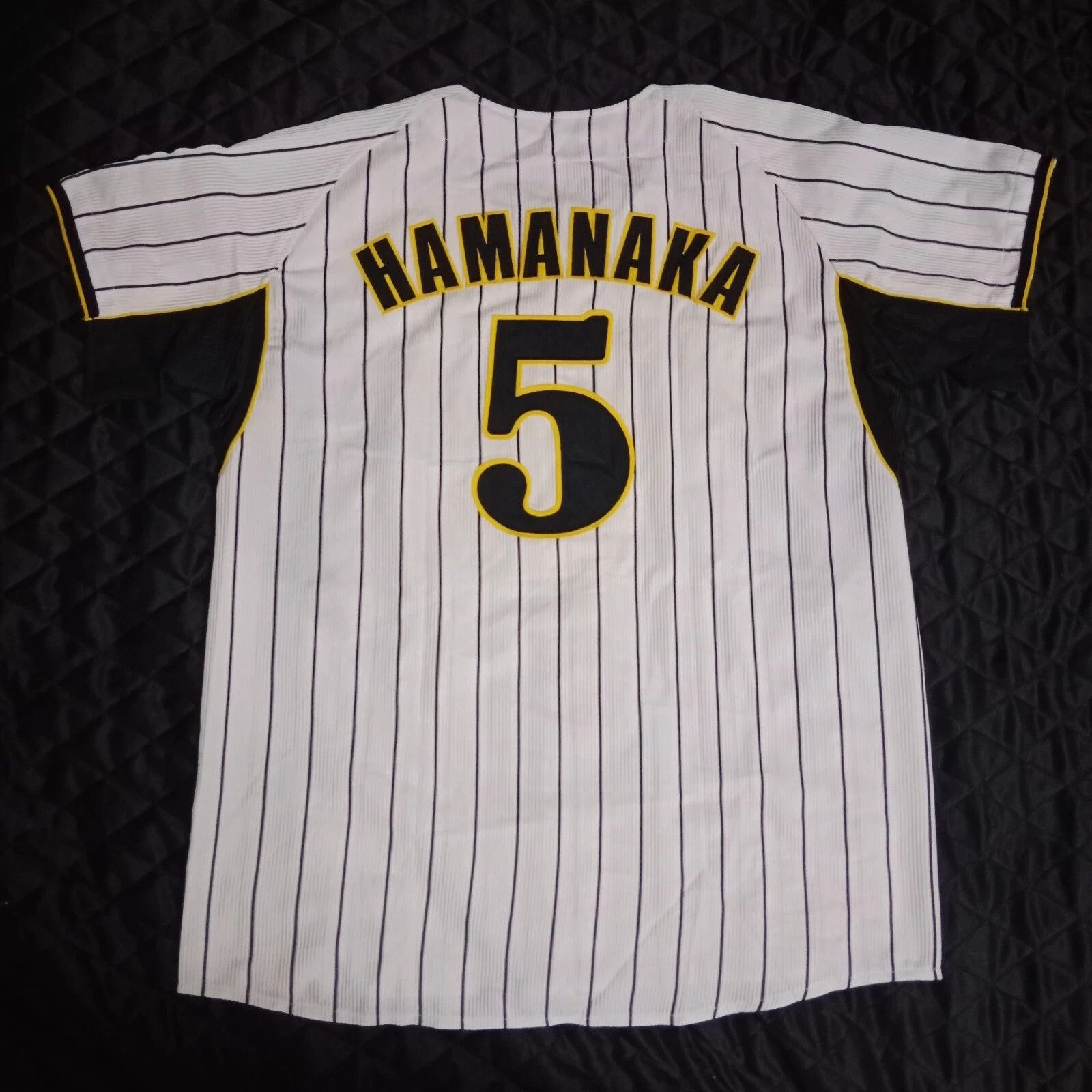 MLB Hanshin Tigers Osamu Hamanaka NPB Japanese Baseball Jersey Size US L / EU 52-54 / 3 - 4 Thumbnail