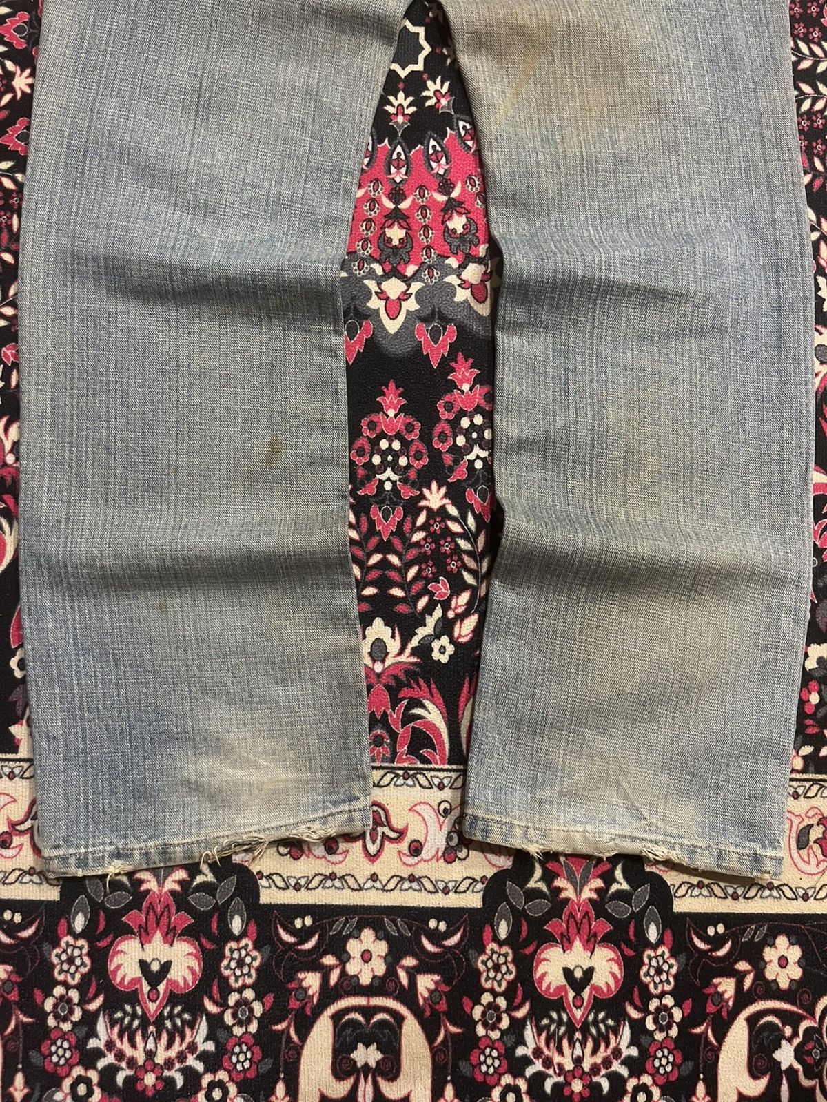 Karakuri Tamashii ⚡️Distressed⚡️Vintage Japanese Fish Koi Embroidery Mud Jeans Size US 34 / EU 50 - 9 Thumbnail
