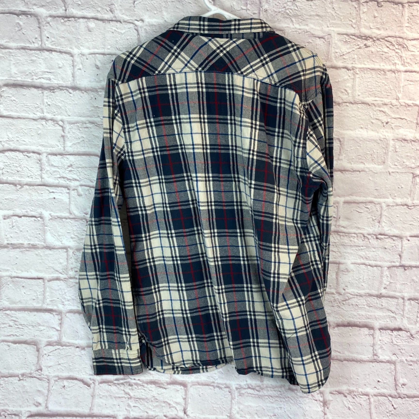 Levi's Levi's Mens Western Plaid Shirt XL Blue Button-Up Cowboy Western Shirt Size US XL / EU 56 / 4 - 3 Thumbnail
