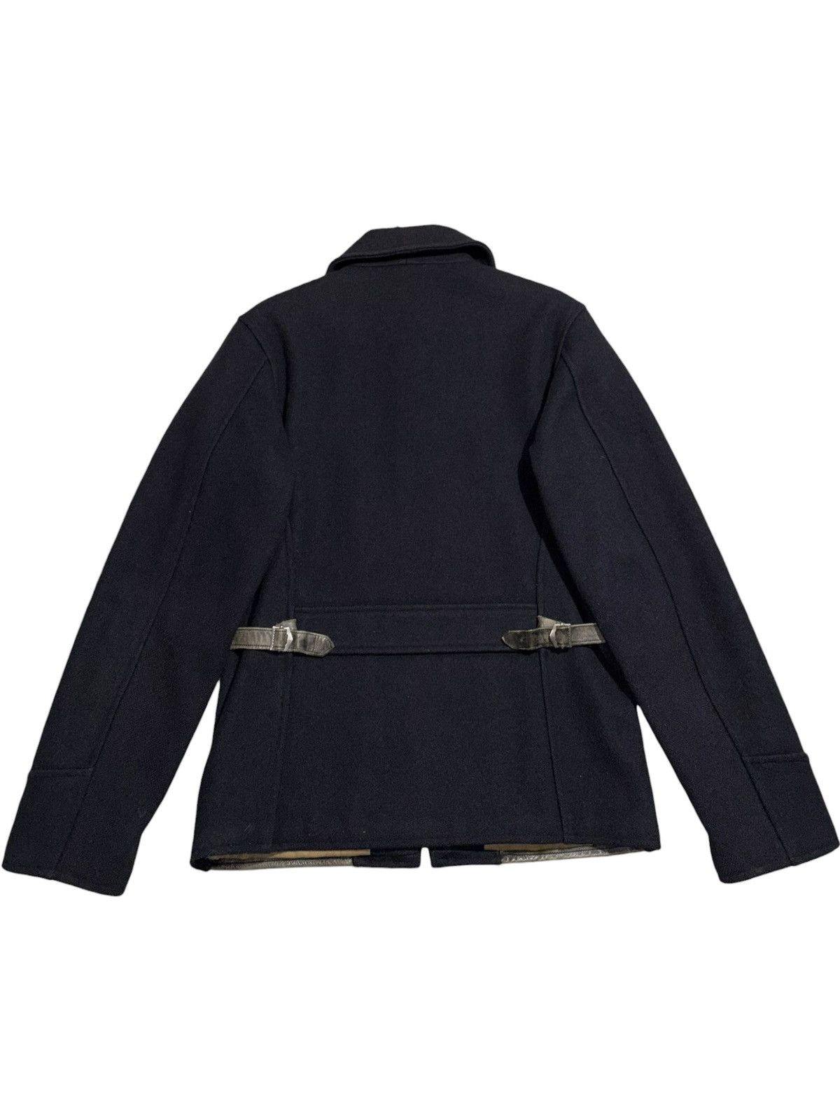 RRL Ralph Lauren Vintage RRL Wool Leather Union Military Jacket avant garde Size US S / EU 44-46 / 1 - 4 Thumbnail